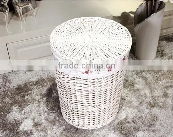 Hand Made Wicker Dirty Laundry Basket photo-2