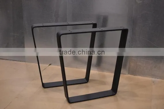 Wholesale 30 Inch Metal Flat Steel Black Coated Office Table Leg photo-2