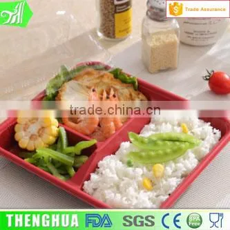 4-compartment Bento Lunch Box,Disposable Safe Plastic Food Container photo-4