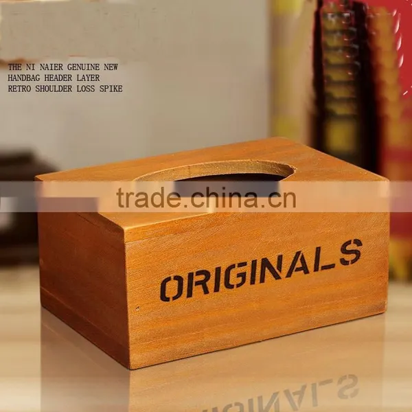 Customized Wooden Tissue Box photo-2