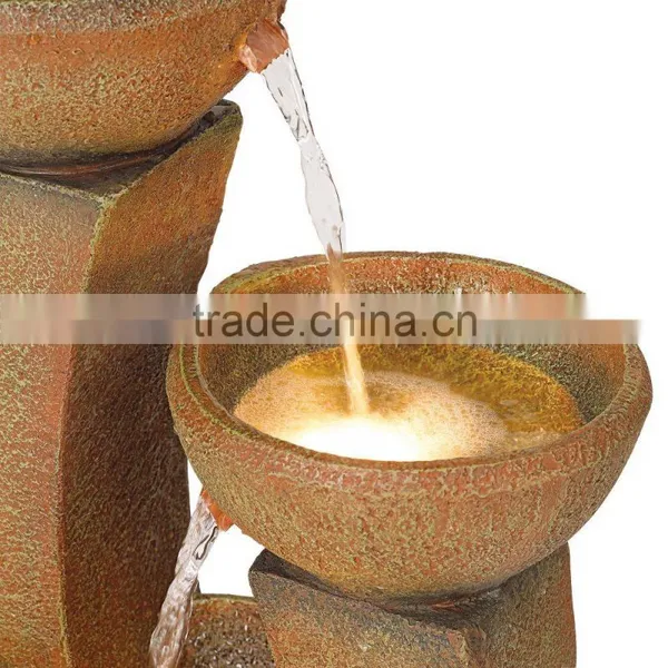 Modern Curved Columns Water Fountain photo-3