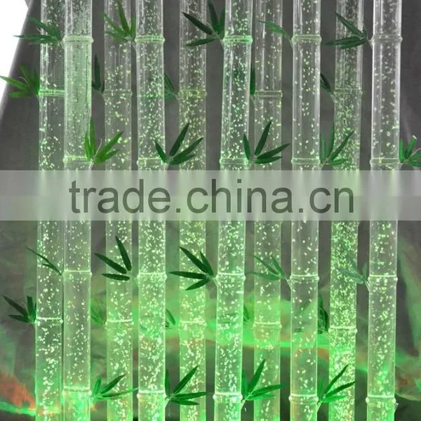 Home Glowing Water Bubble Acrylic Bamboo Tube Decorative Bamboo Wall Panel photo-4