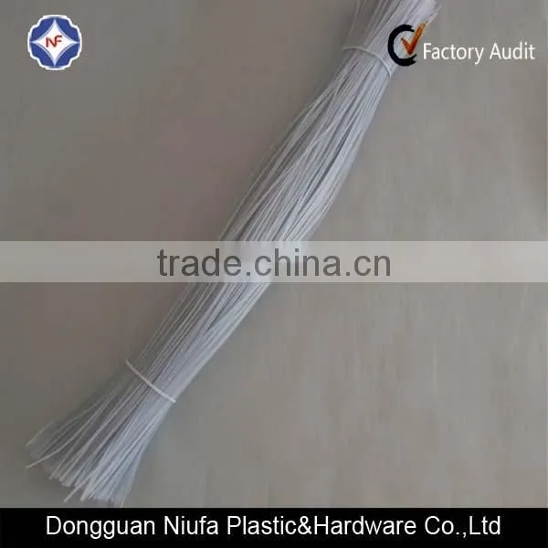 Transparent Plastic Coated Metal Wire Twist Tie photo-3