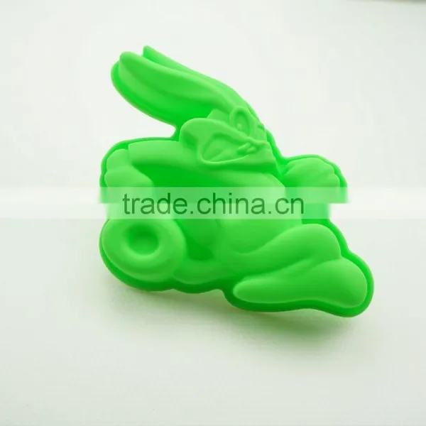 11181 Funny Rabbit Shaped Silicone Cake Mold photo-2