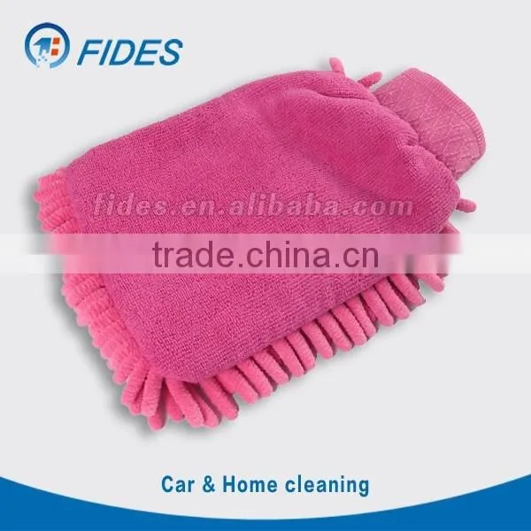 Customized Microfiber Wash Mitt , Chenille Mitt, Microfiber Car Wash Mitt photo-2