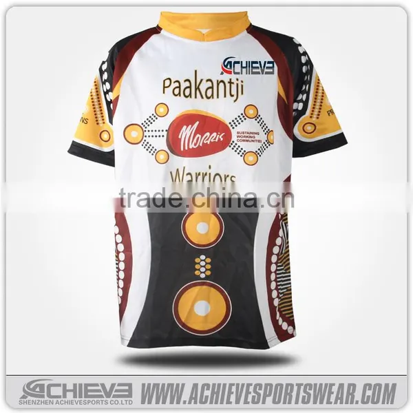 Custom Mesh Fabric 100% Polyester Rugby Clothes, Sri Lanka Rugby Shirts photo-5