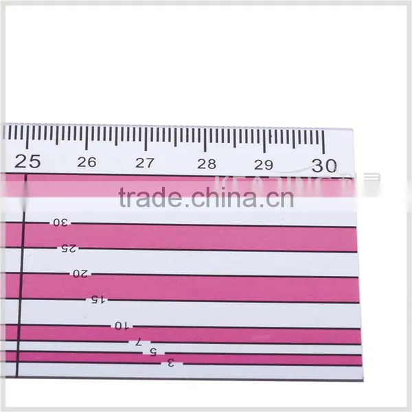 Kearing Flexible 5*30cm Sandwich Line Prinring Patchwork Quilting Ruler Plastic for Fashion Designing #W5151 photo-4