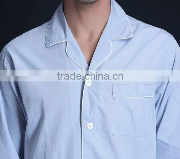 Men's 100%Cotton Long Sleeve Pyjamas/ Homewear / Nightgown photo-3