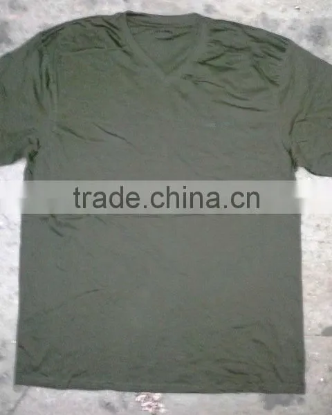MENS V NECK & ROUND NECK T-SHIRTS (Garment Stock Lots / Apparel Stock / Stocklots / Garment Apparel From India) photo-2
