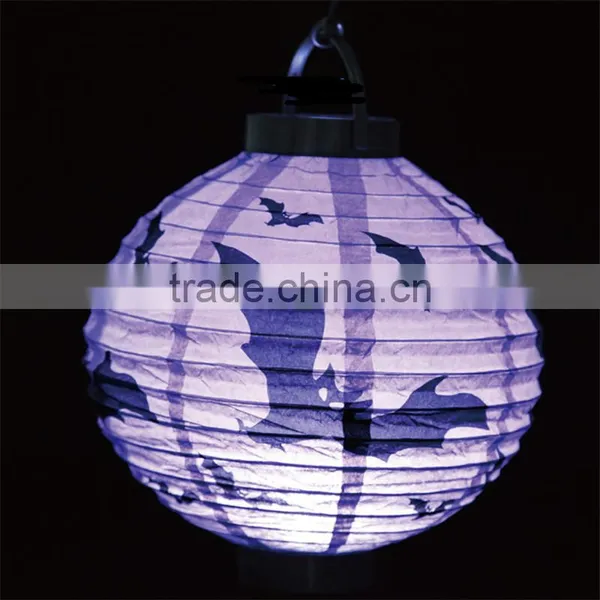 Halloween Party Supplies Handmade Paper Pumpkin Paper Lantern Holiday Decorative Hanging Lamp Halloween Lamp photo-4
