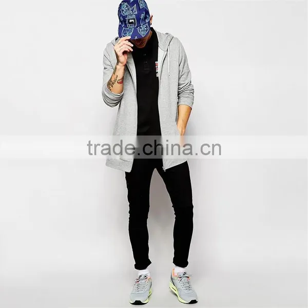 Mens 100% Cotton Plain Hoodie Zip up Hoodie Manufacturers photo-2