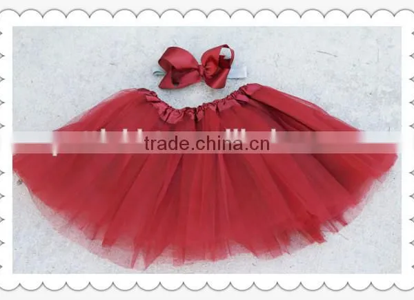 2015hot Sale!charming Red Chiffon Wholesale Girls Tutu Skirt, High Quality Girls Tutu Skirt photo-2