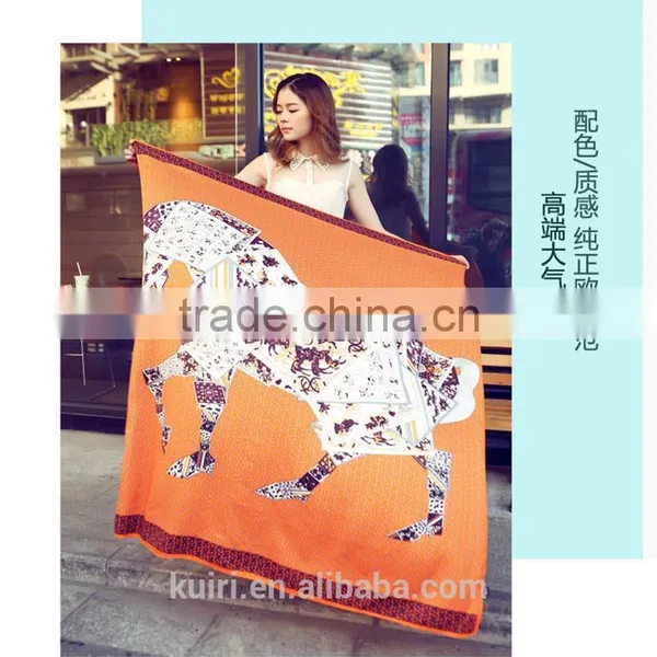 2016 Fashion Ladies Large Cotton Scarf Female Summer Beach Cover Ups Cashew Printed Twill Long Voile Scarf photo-4