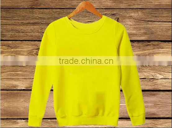 Wholesale Blank Long Sleeve Pullover Round Neck Pure Color Sweatshirt Without Hood photo-4