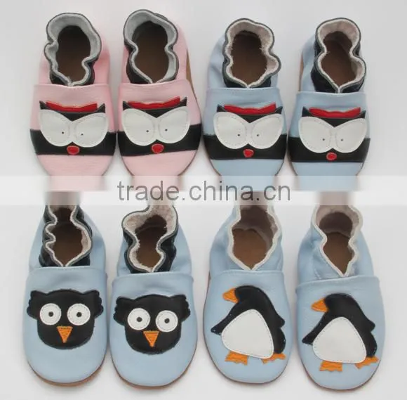 Fancy Handmade Skidproof Soft Sole Leather Baby Shoes photo-5