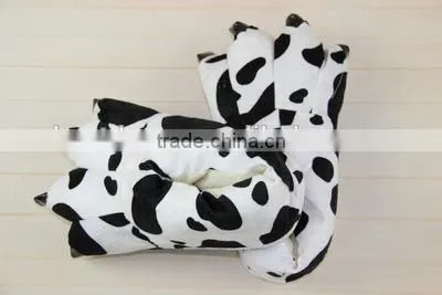 Kids Men Women Animal Monster Feet Slippers Claw Paw Plush Shoes photo-4