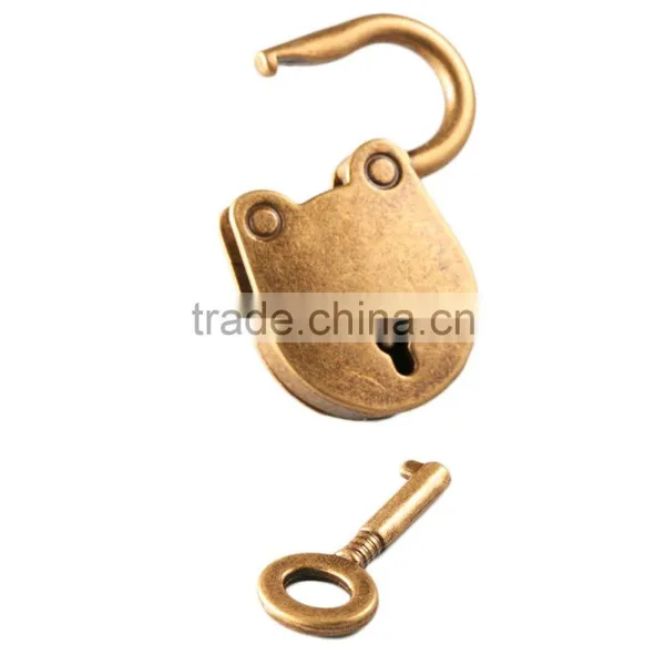 2016 3Pcs/set Antique Bronze Plated Chinese Style Vintage Padlock Jewelry Chest Box Notebook Lock Luggage Belt Padlock With Keys photo-5