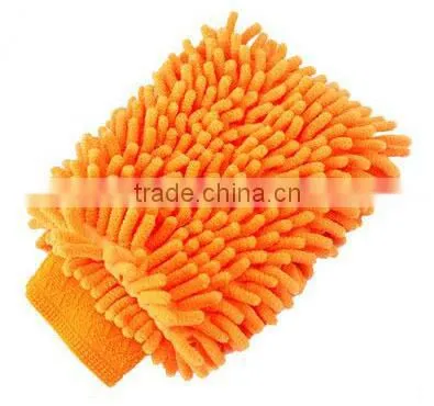 High Quality Waterproof 100%microfiber Customized Double Layers Coral Car Washing Mitts/washing Gloves in 2016 photo-3
