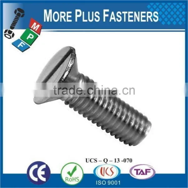 Made in Taiwan DIN 963 Slotted Countersunk Machine Screw Brass Stainless Steel Zinc Plated DIN 963 photo-3