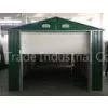 Standard Green Movable Medium Metal Car Shelter / Apex Garages For Warehouse 20x10Ft
