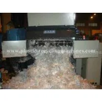 Thick Wall Diameter Plastic Pipe, Plastic Film Waste Recycle Single Shaft Shredder