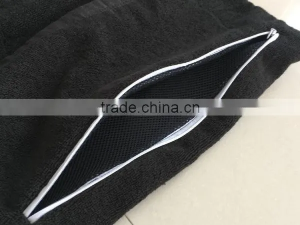 100 Cotton Zipper Pocket Customized Sports Towel photo-5