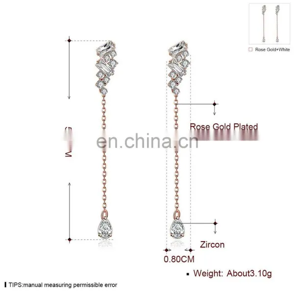 Silvering Crystal Pendant Newly Designs Earrings for Women With High Quality Picture photo-6