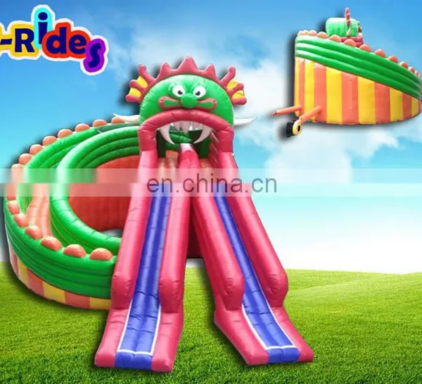 Gragon Monster Inflatable Water Park Slides For Water Park