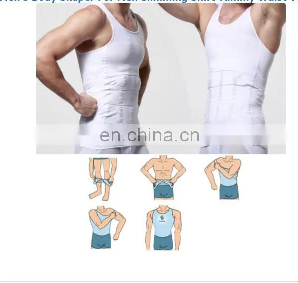 2016 Men's Slimming Singlet Walmart Slimming Corsets Undershirt Shapewear Vest photo-4