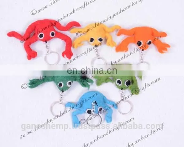 Felt Frog Key Ring FKR-412 photo-2