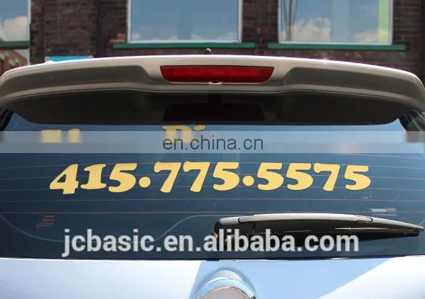 Custom Printing Easy Peel off Vinyl Car Window Stickers photo-2