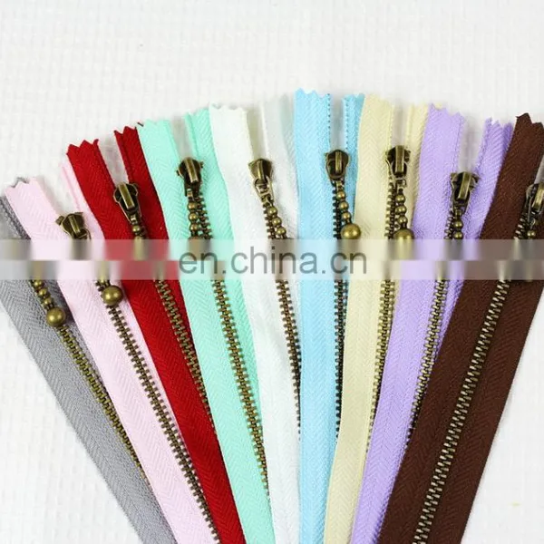 15cm Colorful Unique Bronze Zipper For Fabric photo-2