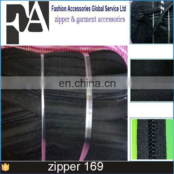 Any Cutting 3# Nylon Zipper for Sewing Sleeping Bag / Mosquito Net /quilt Cover Zippers Home Textile Black and White 5 Meter