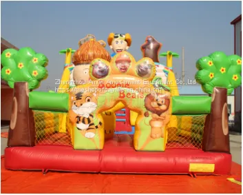 Party Rental Inflatable Trampoline Bouncer Playground Games for Children and Adult Size 10*5m photo-2