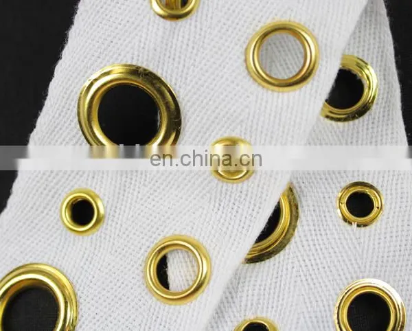 Gold Eyelet Style Lace Trim for Decorative photo-5