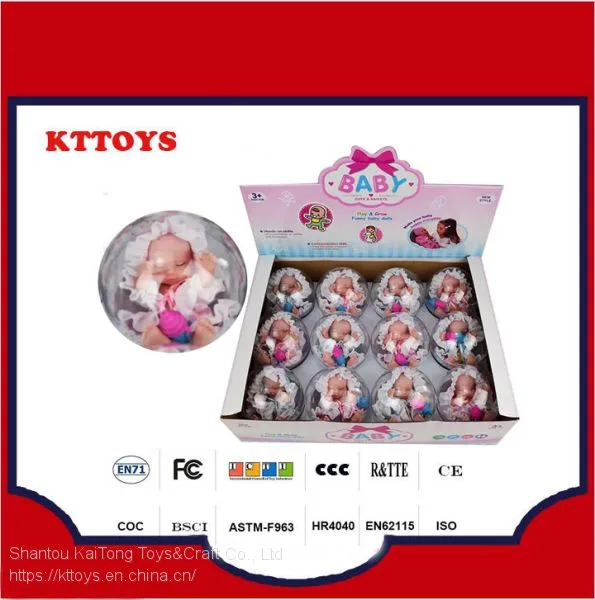 Горячая продажа игрушки вениловой куклы высотой 5 дюймов в яйце-капсуле