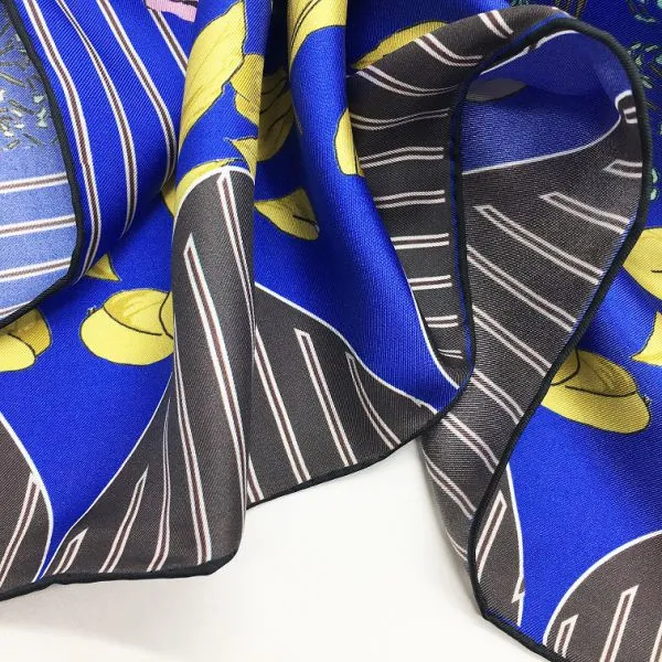 Fashion Style Classic Popular Custom Women Silk Scarf photo-5