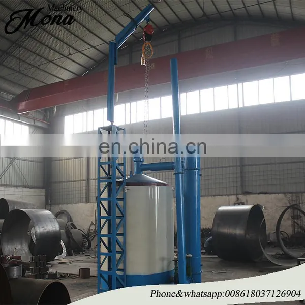 Cylinder Hoist Type Coconut Shell Charcoal Carbonization Furnace With Factory Directly Sale photo-5