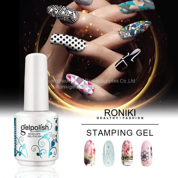 RONIKI Stamping Gel,Nail Art Gel,Nail Painting Color Gel photo-5