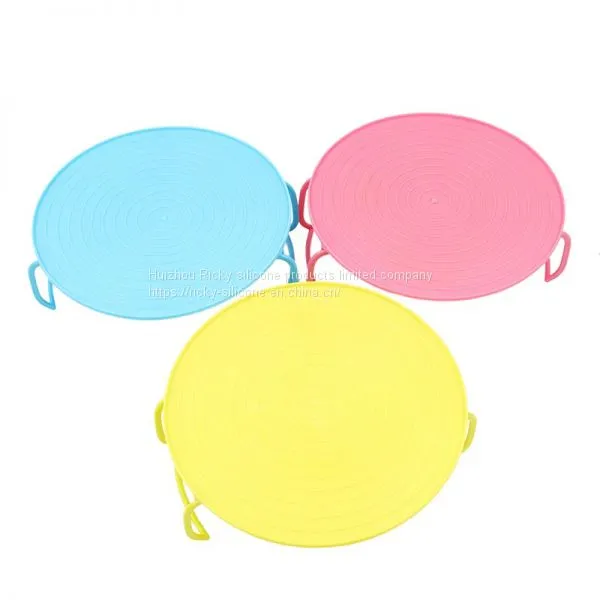 3 Colors Microwave Insert Plastic Stand Multifunction Kitchen Plate Rack Plastic Stacker Lid + Cooling Rack Kitchen Tool 892916 photo-4