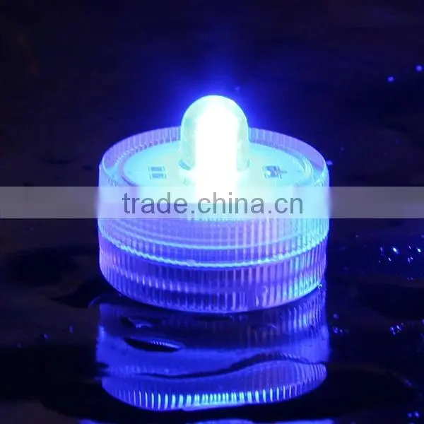 Wholesale LED Subenersible Waterproof Candle Tea Lights-Blue photo-5