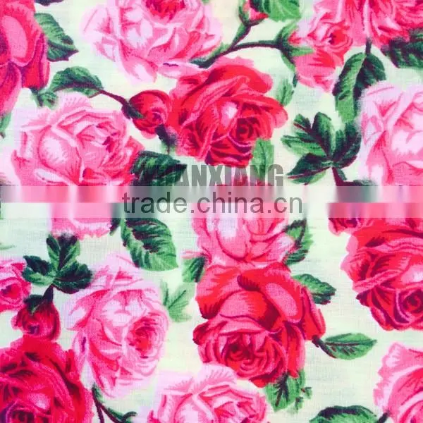 Floral Fabric in Custom Design Print Fabric for Bag InT90/C10