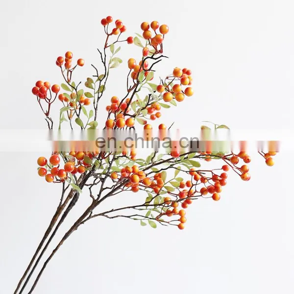 Natural Style Simulation Flowers Artificial Holly Berries Flower for Home Decoration