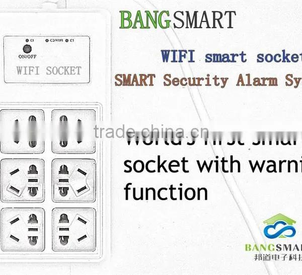 APP Remote Control 3 Outlets 6 Plugs Extension Home Alarm Smart WiFi Power Socket Compatible With 16pcs 315Mhz OR 433Mhz Sensors photo-3