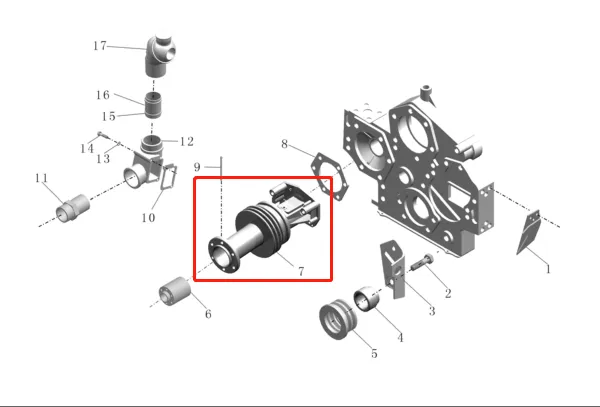 For Yutong Spare Parts for Buses 8500-02832 Water Pump 24v Bus Water Pumps photo-5
