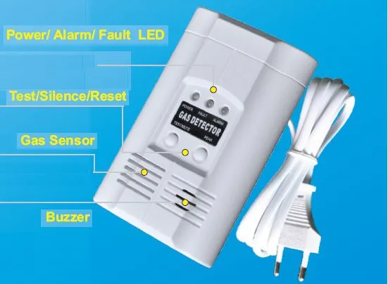 Home Security Combustible Gas Detector With Solenoid Valve Control Kitchen Security Kits photo-2