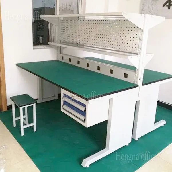 Heavy Duty Steel Table | Rugged Industrial Workbench for Heavy Machinery Repair / HN-RT10 / High-Strength Workshop Bench With Tool Storage photo-1