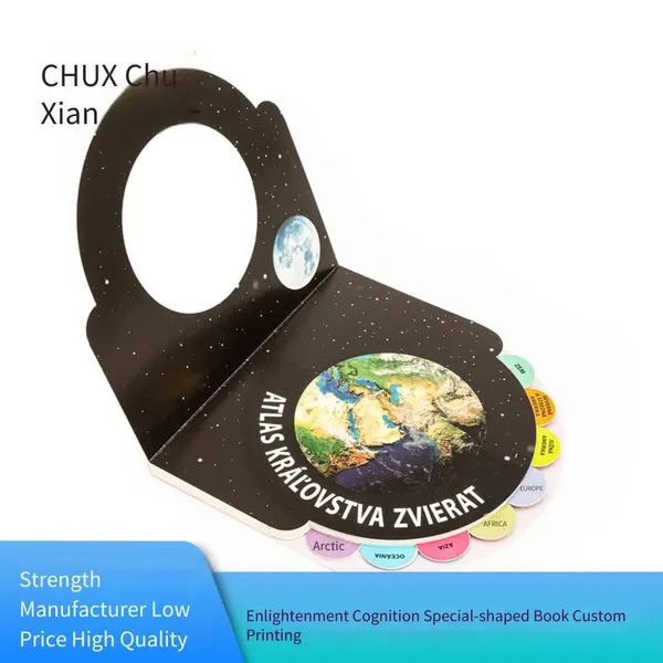 Customized Factory for Color Flip - Book Printing of Brochures, Folded Pages With Rounded and Right - Angled Corners, Foreign Trade Tactile Books, Card Glazing, and 3d Books photo-2