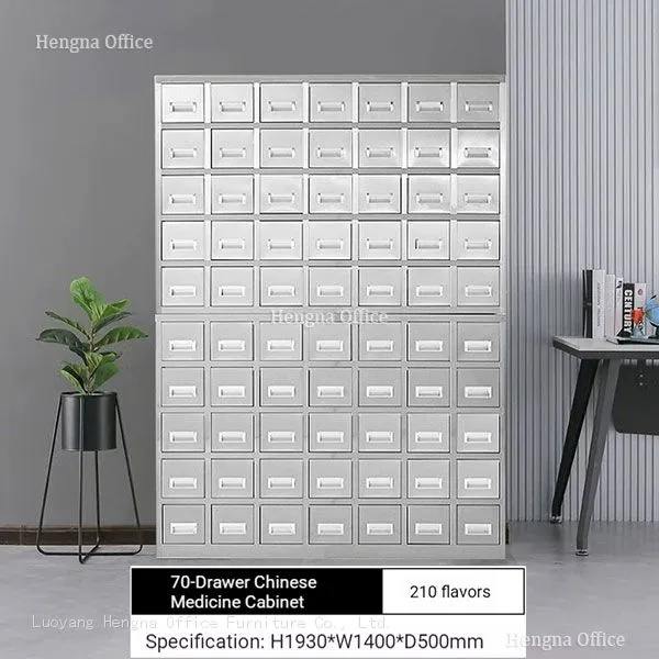 16 Drawer Stainless Steel Herb Cabinet | 48 Herbs, 3 Compartments Per Drawer for Clinic Storage photo-2