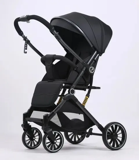 2025 Linen Easy Carry Foldable Baby Stroller Push Two Way Baby Pram Stainless Steel Frame 0-3 Years Old photo-3